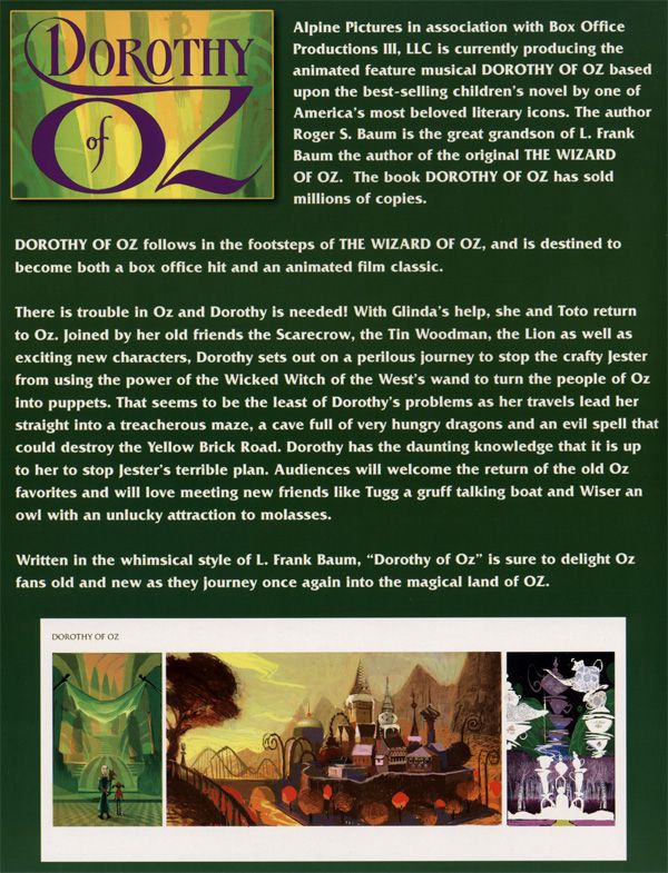 Dorothy of Oz promo movie poster AFM 2009 1.jpg